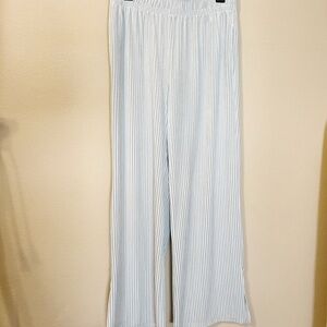Colsie Light Blue Velour Ribbed Pants